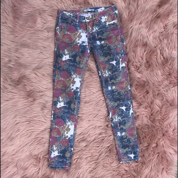 YMI Denim - YMI Foxy Super Skinny Floral Jeans Denim Print 9